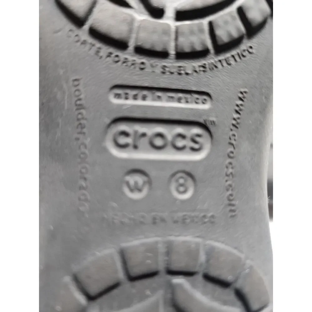 Crocs Black flats Size 8